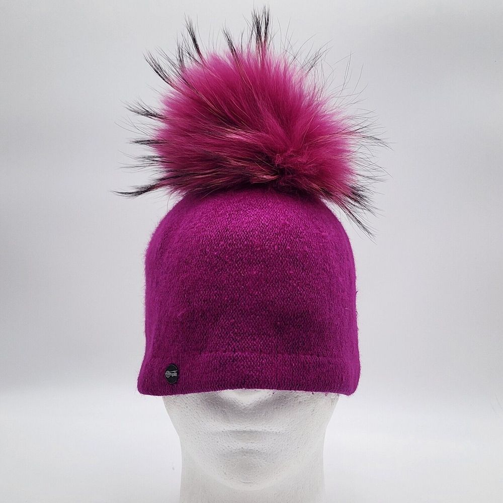 Complit by Marisa Knitted Women's Hat Made In Italy Pink Purple